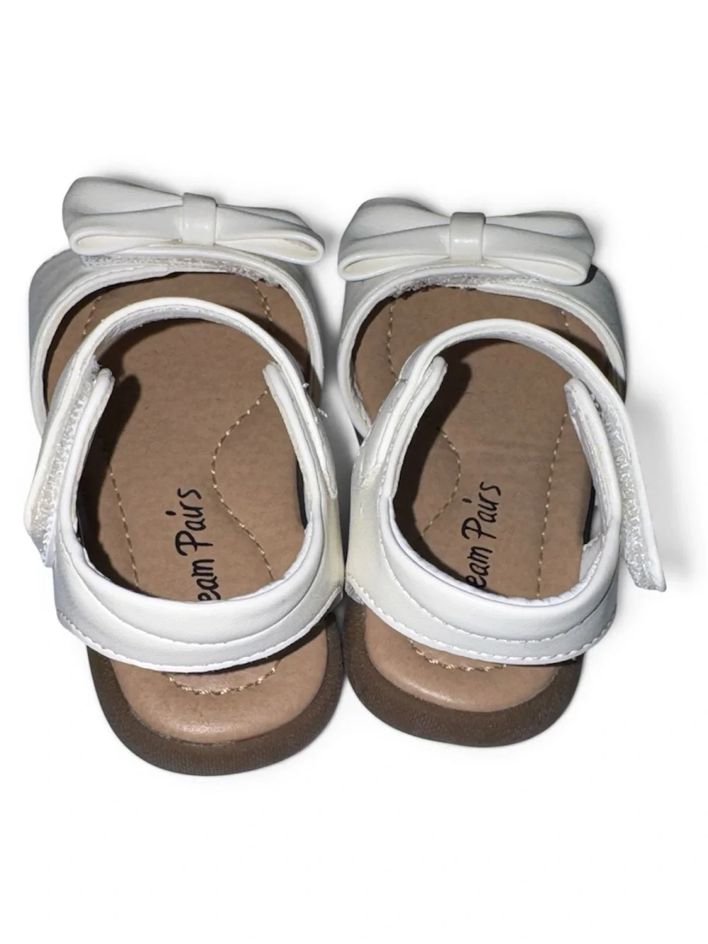 Dream Pairs 5T White Bow Strap Girls' Sandals